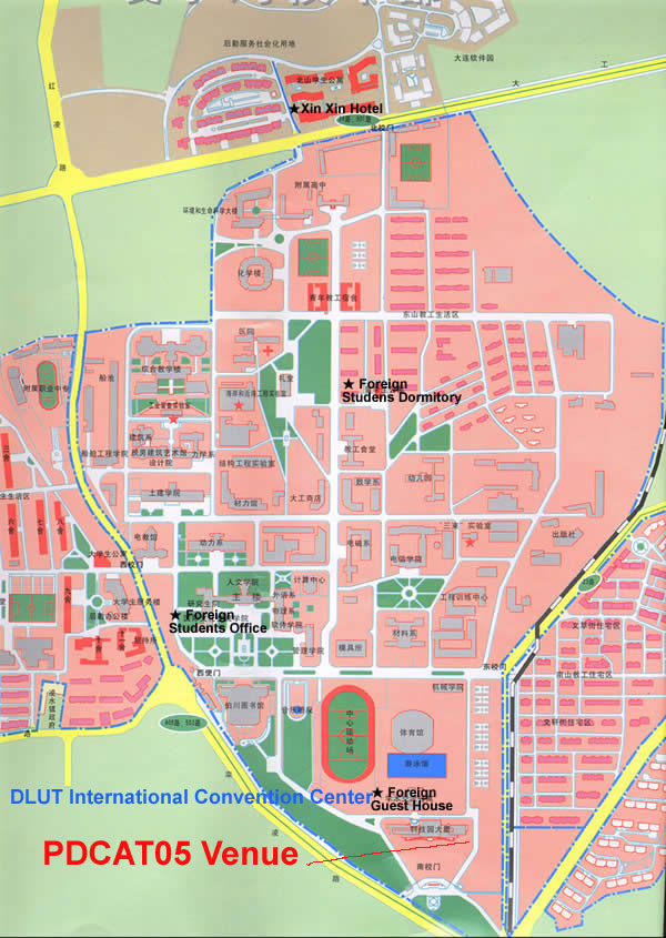 Map of DaLian University of Technology