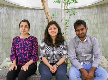 (from left) Ms. Kanika, Ms. Neha Tewari, and Mr. Anmol Virmani