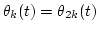 $\theta_{k}(t)=\theta_{2k}(t)$