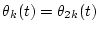 $\theta_{k}(t)=\theta_{2k}(t)$