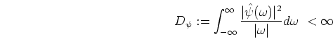 $\hat{\psi}(\omega)$