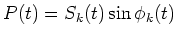 $Q(t)=S_k(t)\cos\phi_k(t)$