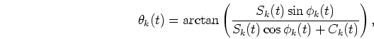 $C_k(t)=-\int C_{k,R}(t)dt+C_{k,0}$