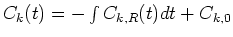 $C_{k,r},r=0, 1, \cdots, R$