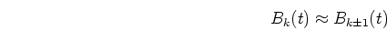$\hat{B}_k(t)$