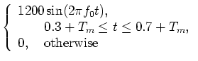 $\displaystyle \sum_{f=f_0-500}^{f_0+500}E_M(t)\sin(2\pi ft+R(f)),$