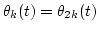 $\theta_k(t)=\theta_{2k}(t)$