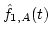 $\hat{f}_{1,A}(t)$