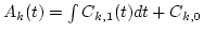 $\theta_{1k}(t)=D_{k,0}$