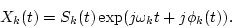 \begin{displaymath}X_k(t)=S_k(t)\exp(j\omega_k t + j\phi_k(t)).
\end{displaymath}