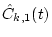 $\hat{C}_{k,1}(t)$