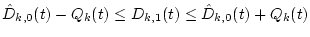 $\hat{D}_{k,1}(t)$