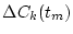 $t_m=m\cdot \Delta t$