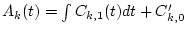 $\theta_{1k}(t)=\int D_{k,1}(t)+D_{k,0}'$