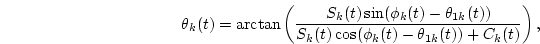$C_k(t)=-\int C_{k,R}(t)dt-C_{k,0}=-A_k(t)$