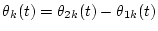 $\theta_k(t)\not= n\pi, n\in{\bf {Z}}$