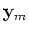 ${\bf {y}}_m$