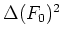 $\Delta (F_0)^2$