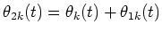 $\theta_{2k}(t)=\theta_k(t)+\theta_{1k}(t)$