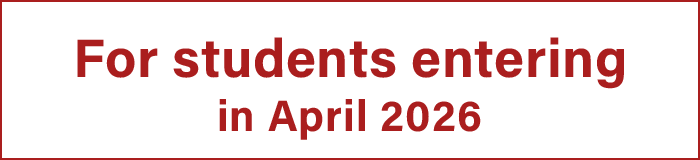 For students entering in Apr 2026