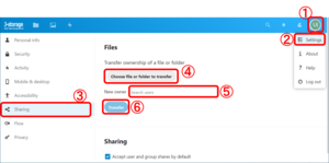 I want to transfer ownership of a file/folder. I want to transfer ownership of a file/folder.