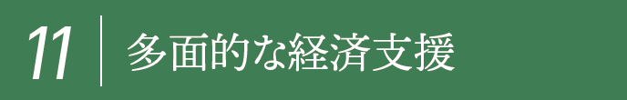 11,多面的な経済支援